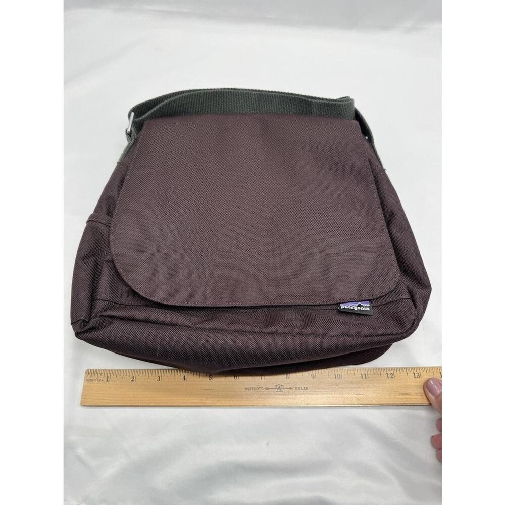 Patagonia Messenger Bag Medium Brown Crossbody Shoulder Pocket Casual Travel - Picture 8 of 9